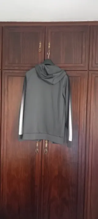 Sudadera SikSilk Hombre Talla XS Gris y Blanco