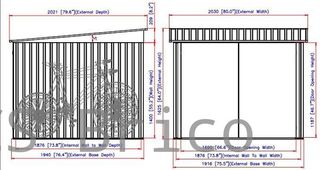 Caseta Metálica Guarda Bicicletas 202x196x140 cm - Duramax