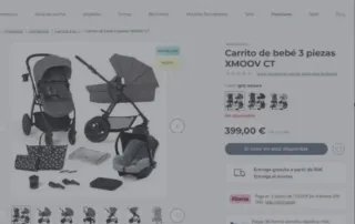 Carro bebé 3 piezas: capazo y silla coche