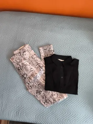 Conjunto mujer: pantalón y camisa