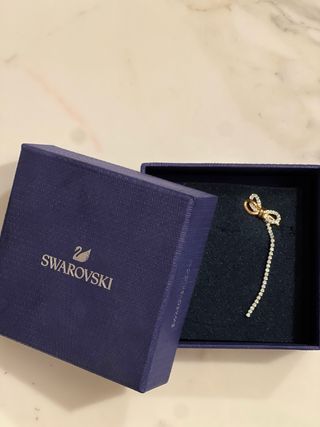 Pendientes Swarovski Bow Dorados y Plateados