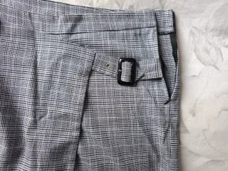 Falda pantalón cuadros gris