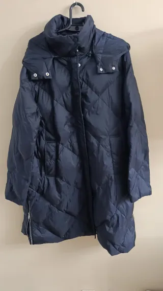 Abrigo plumífero mujer con capucha