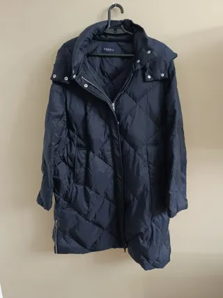 Abrigo plumífero mujer con capucha