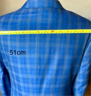 Abito uomo blu a quadri 80% Lana tg 56