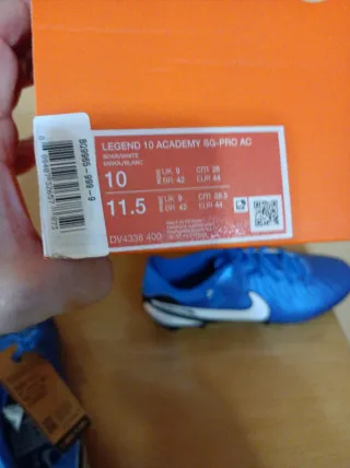 Botas de fútbol Nike azules