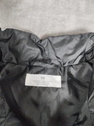 Chaleco acolchado negro talla 12