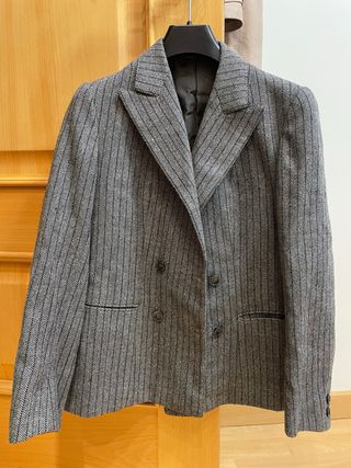 Americana gris mujer