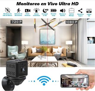Mini Camara Espia 1080p 4K IP Wifi a Tiempo Real