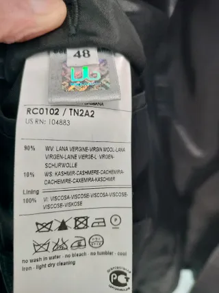 Abrigo cruzado Dolce & Gabbana Talla 48