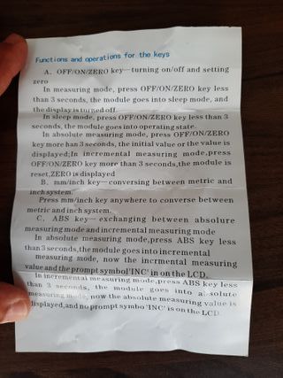 Cabeza de Micrómetro Digital 0.001mm