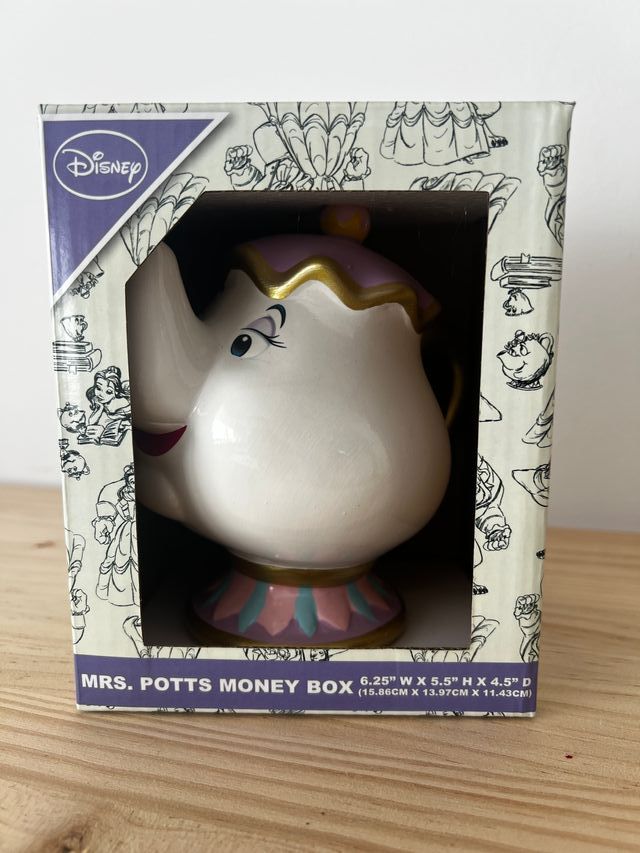 Hucha Sra. Potts La Bella y la Bestia Disney