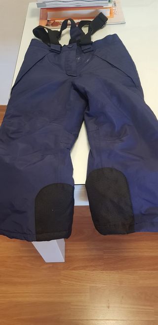 Pantalones de nieve azul marino con tirantes 2-4 a