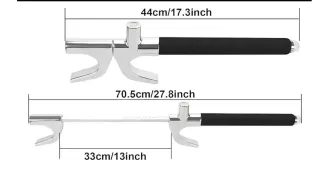 Barra antirrobo volante + 3 llaves