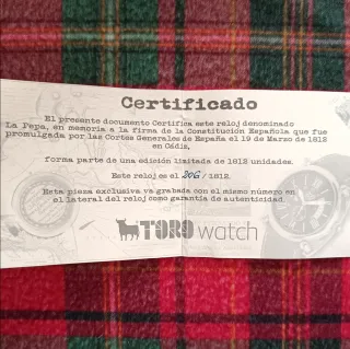 Reloj Toro "La Pepa", edición limitada