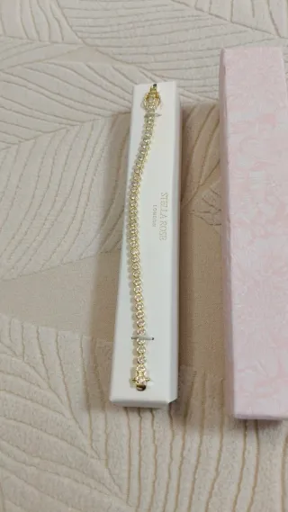 Pulsera tenis Stella Rose London oro 14K