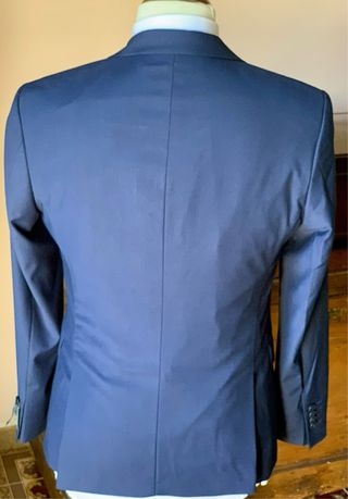 Abito uomo blu completo 3 pezzi tg46