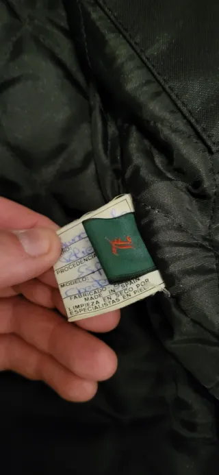 Cazadora Chesterfield Racing Negra/Roja