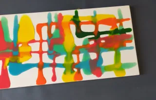 Scultura da appendere astratta colorata