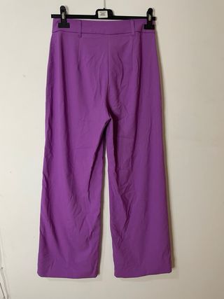 Pantalones Palazzo Bershka Morado