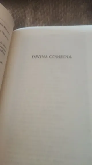 La Divina Comedia (Obras completas, volumen I).