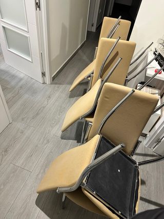 Conjunto 6 Sillas Comedor Beige