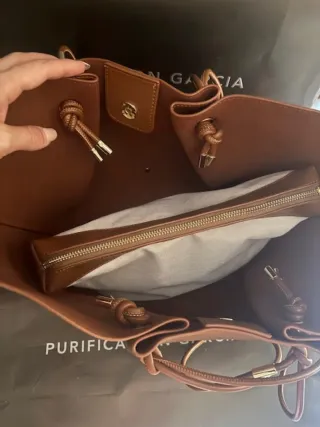 Bolso Purificación García Marrón