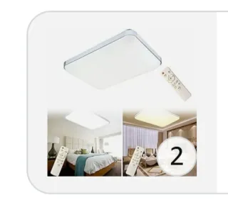 2Apliques grandes de Techo LED NAIZY 72W con Mando