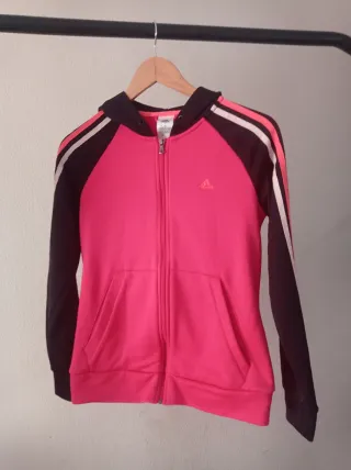 Sudadera Adidas con capucha y cremallera