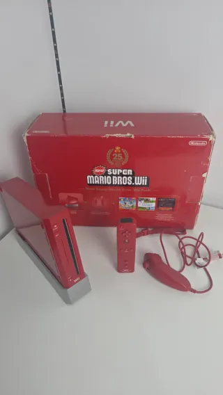 Nintendo Wii Edición Roja Super Mario Bros.