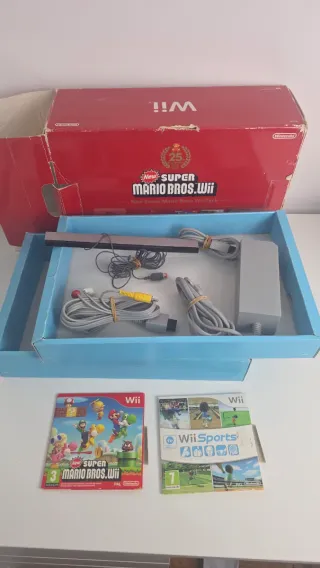 Nintendo Wii Edición Roja Super Mario Bros.