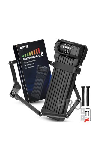 Candado Bicicleta Plegable con Soporte