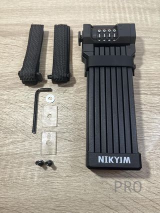 Candado Bicicleta Plegable con Soporte