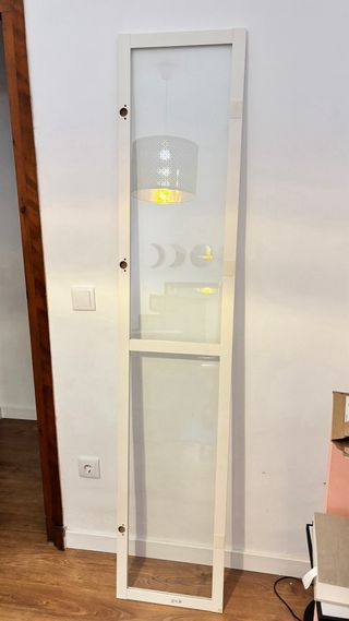 Puerta Cristal Billy Oxberg Blanca Ikea