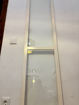 Puerta Cristal Billy Oxberg Blanca Ikea