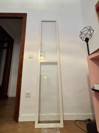 Puerta Cristal Billy Oxberg Blanca Ikea