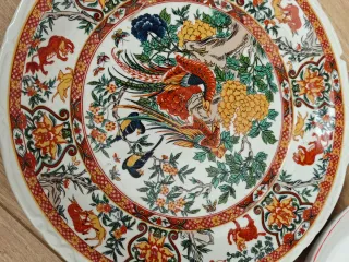 Juego de 3 platos decorativos de porcelana