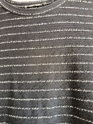 Vestido Zara rayas plateadas Talla S