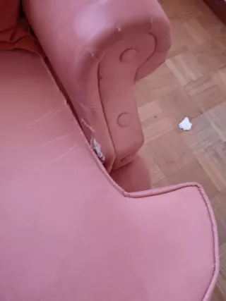 2 Sillones Orejeros color melocoton