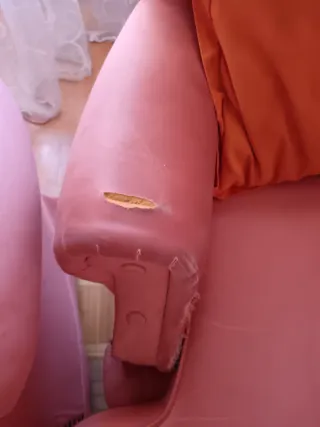 2 Sillones Orejeros color melocoton