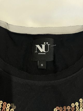Camiseta NU manga larga lentejuelas S