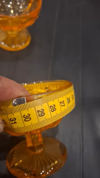 4 Taças Vintage Laranja Fruta