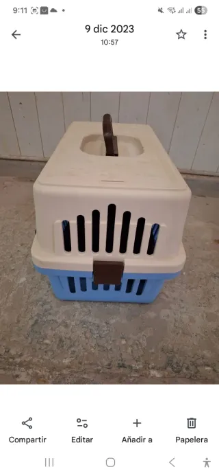 2 Transportines Perro Pequeño Azul/Gris