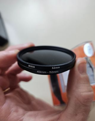 Filtro Infrarrojo 850nm 52mm + Adaptador 49-52mm