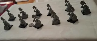 11 Miniaturas Warhammer Enanos Guerreros sin pinta