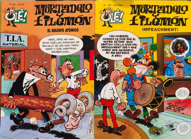 3 num clave OLÉ MORTADELO (No 1 + 100 + 150). Ed B
