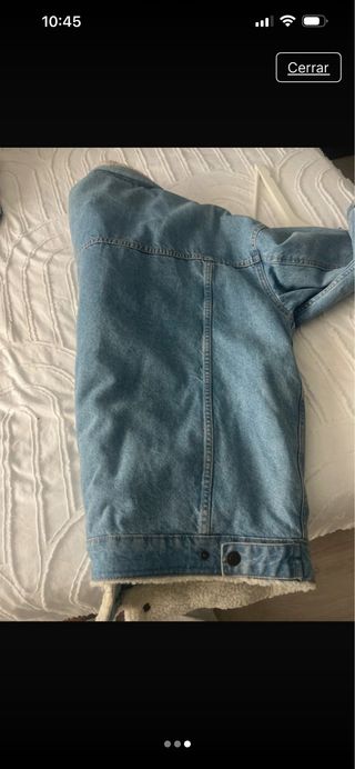 Cazadora vaquera con borrego oversace