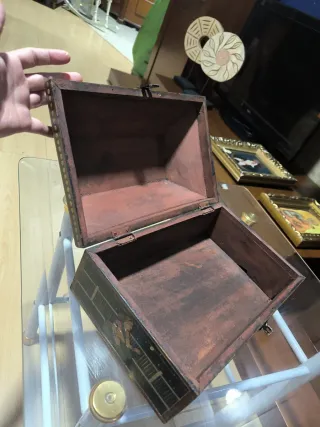 Caja India Artesanal Pintada