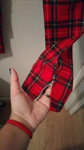 Pantalón cuadros Kell bunny rojo y negro