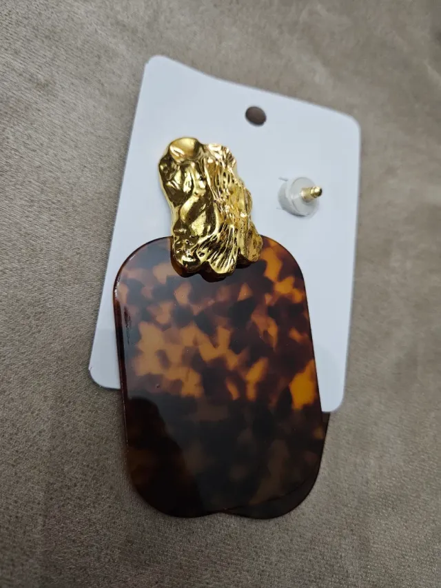 Brincos Tartaruga e Dourado